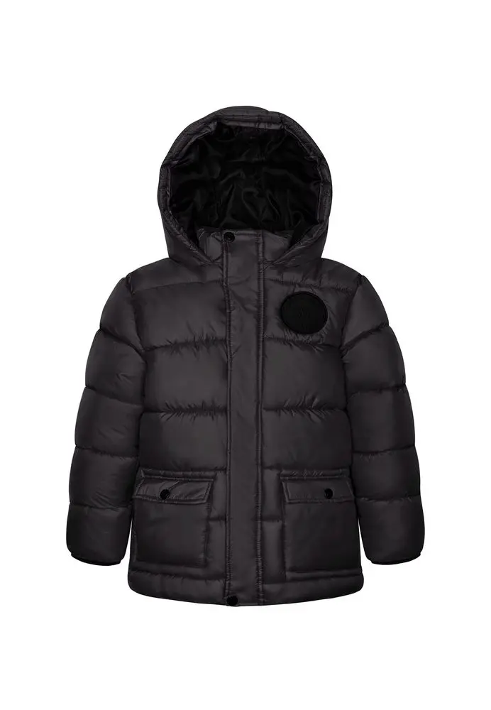 Kabát chlapecký nylonvý Puffa, Minoti, 11COAT 11, černá -