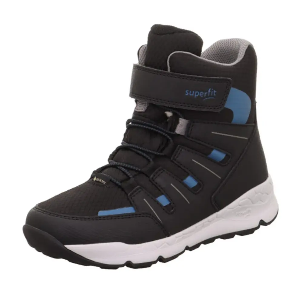 Chlapecké zimní boty FREE RIDE Black/Blue Gore-Tex, Superfit , 1-000568-0000, černá - 36