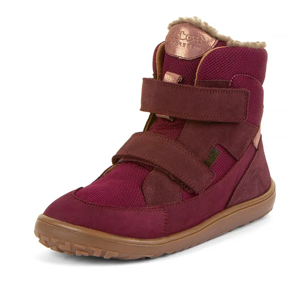 Dívčí zimní barefoot boty UP TEX WINTER Bordeaux G3160252-7 -