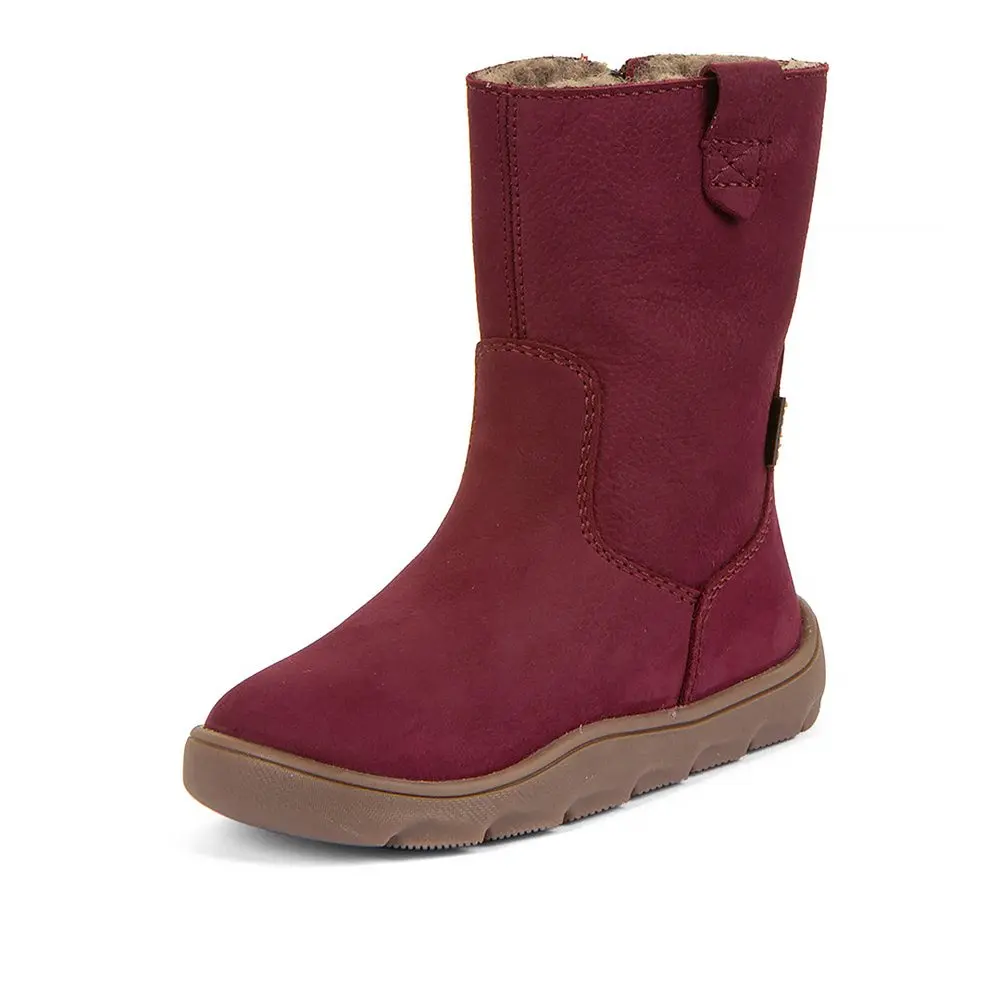 Dívčí zimní barefoot kozačky ZERU TEX BOOT Bordeaux G3160257-6