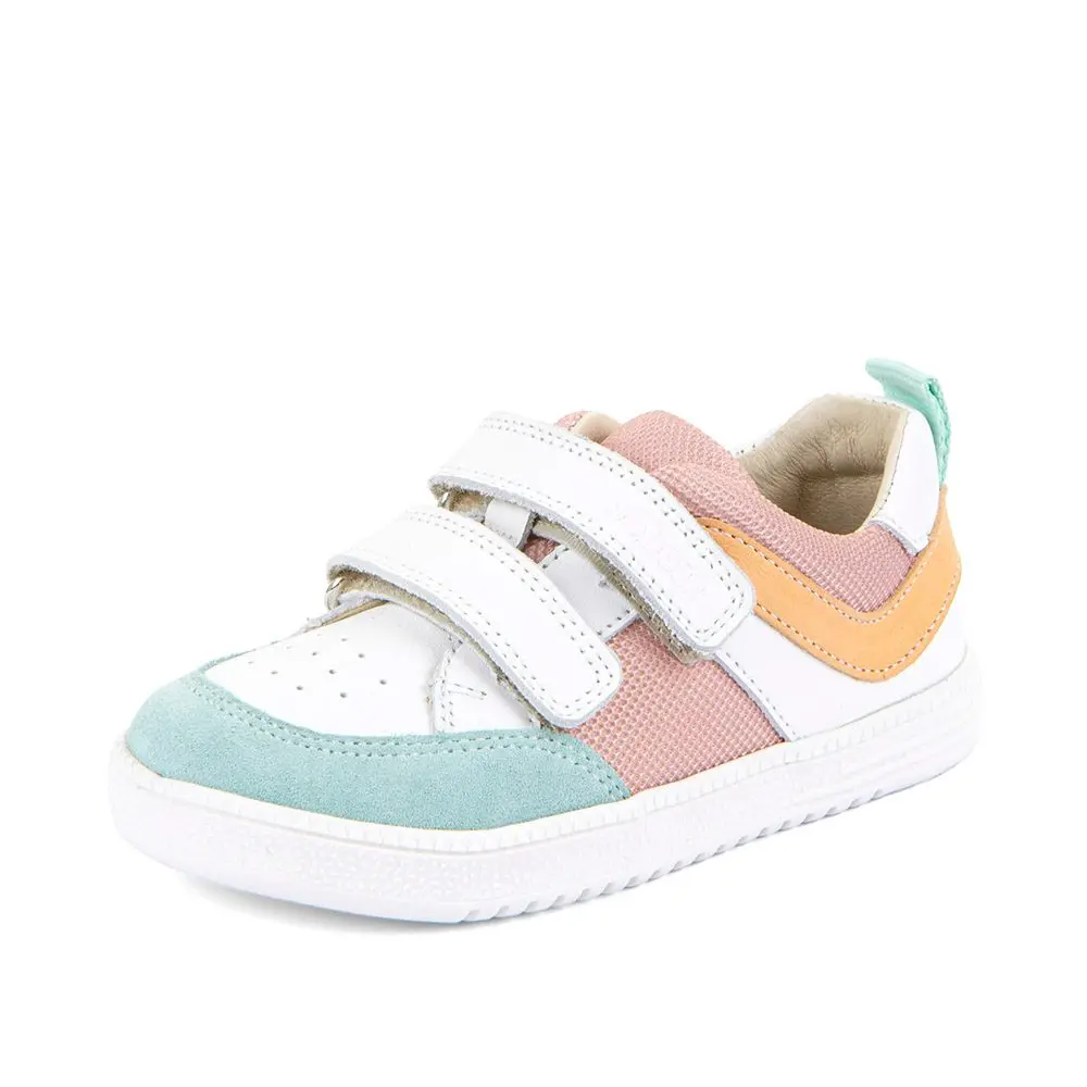 Dívčí barefoot textilní tenisky LOOP WHITE/PINK Froddo G3130282-4 - 34