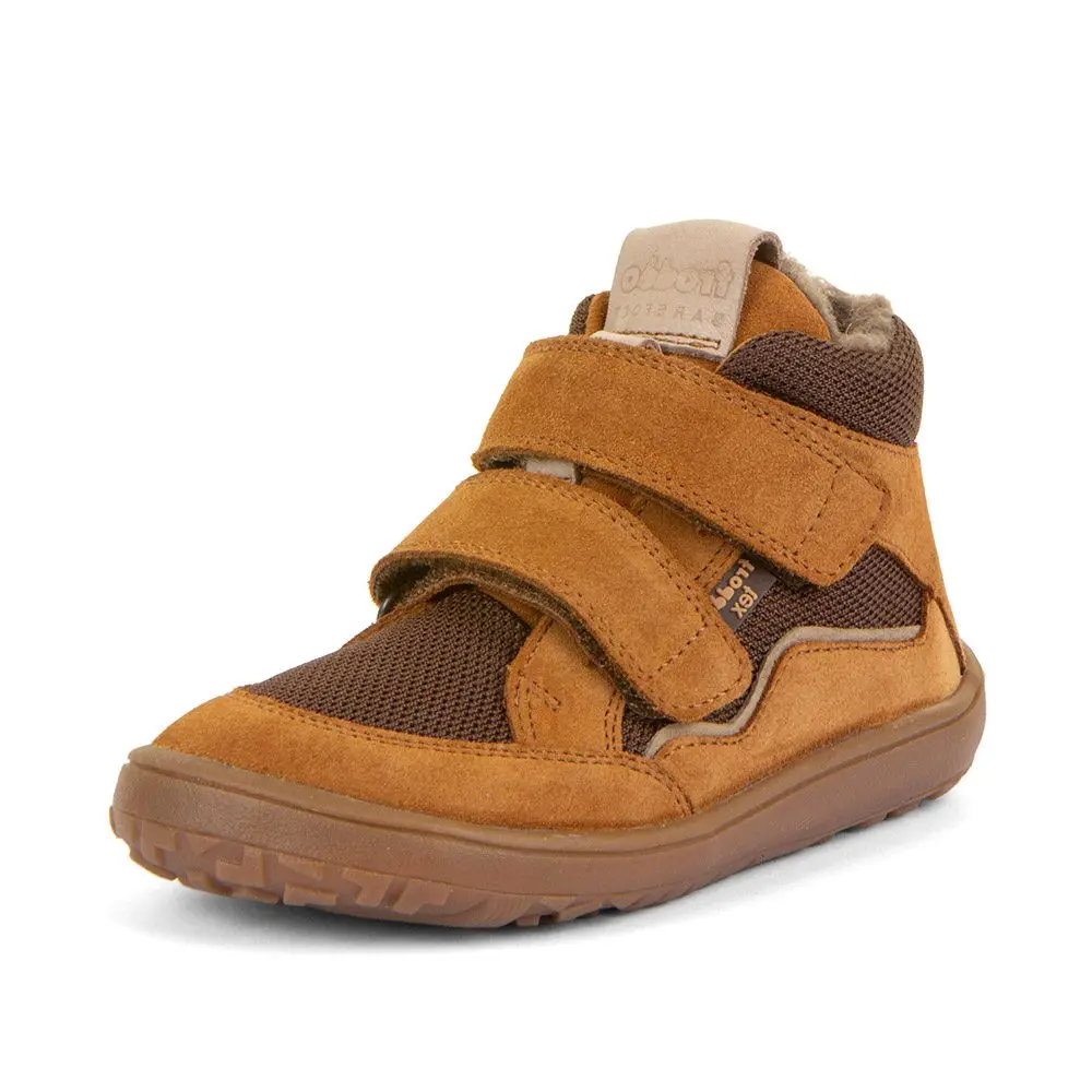 Dětské zimní barefoot boty TEX WOOL Cognac Froddo G3110266-4W - 27