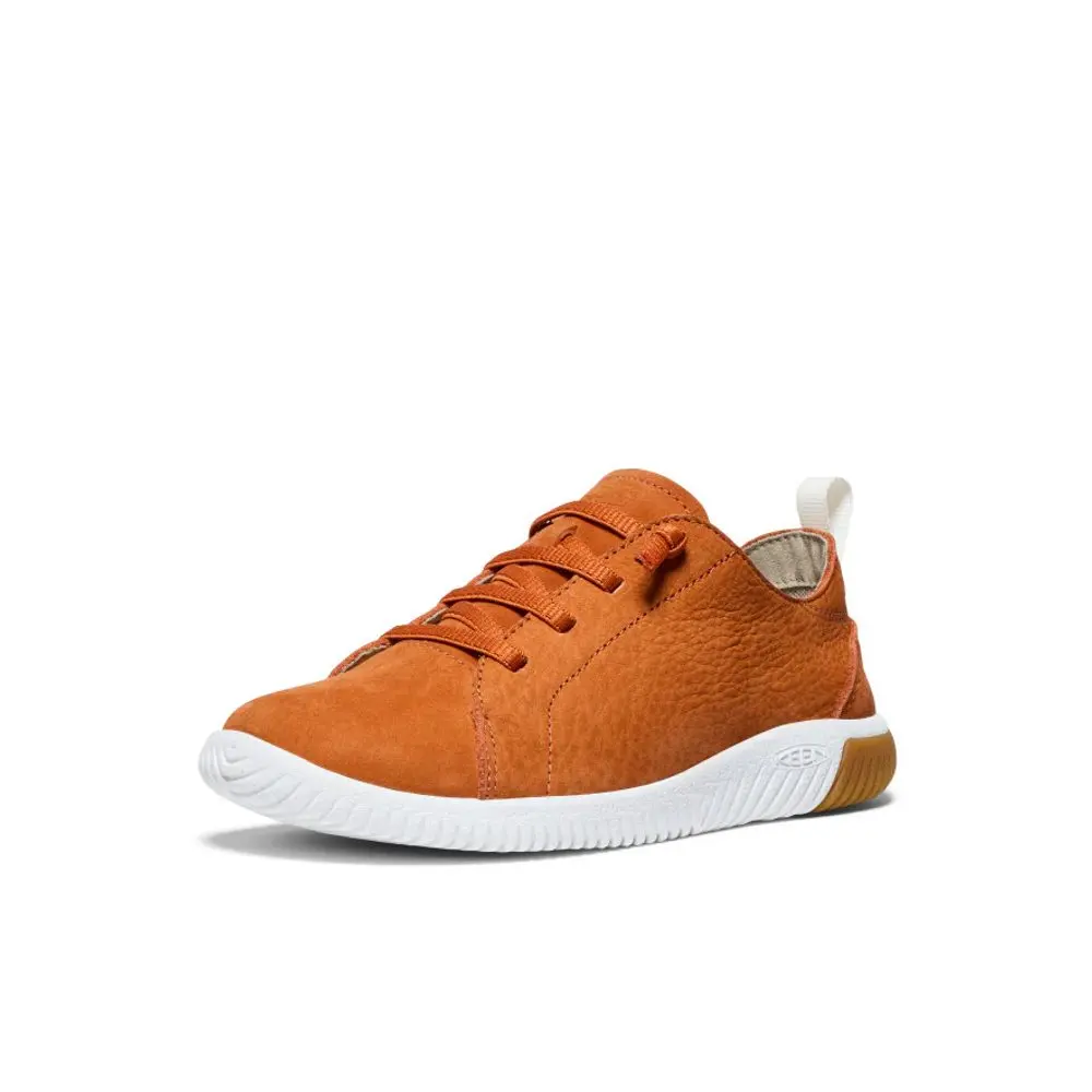 Dětské tenisky barefoot kompromis KEEN KNX LACE YOUTH gold flame/star white -