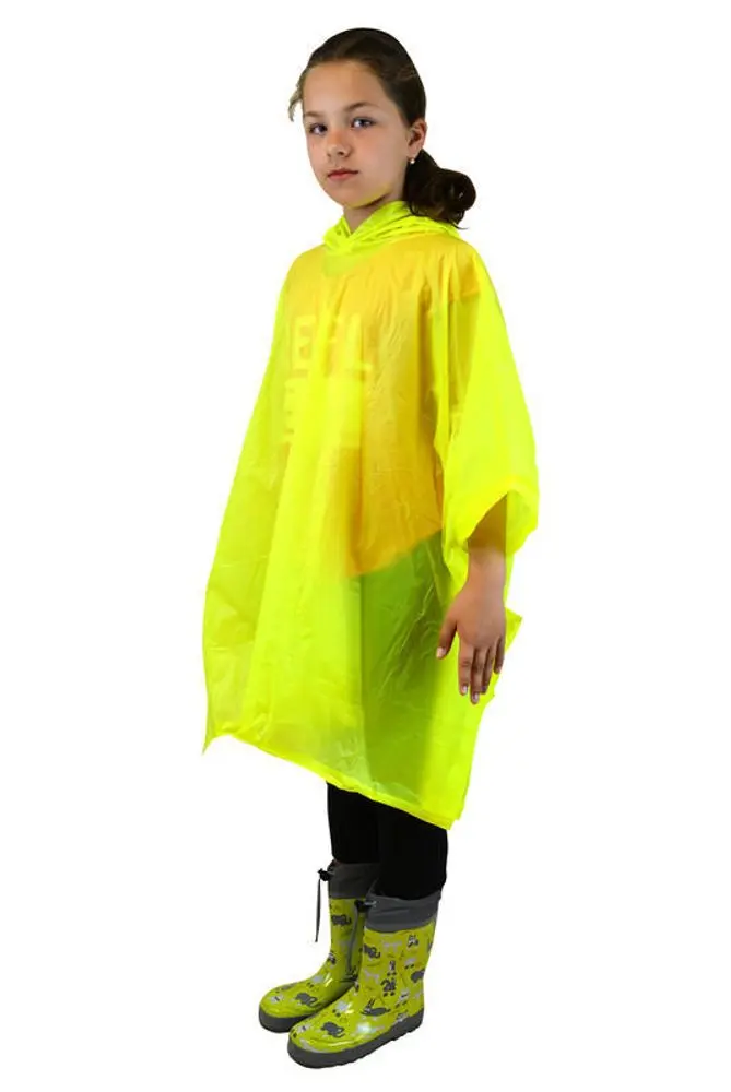 poncho PVC neonová, Pidilidi, PL0066-20, žlutá
