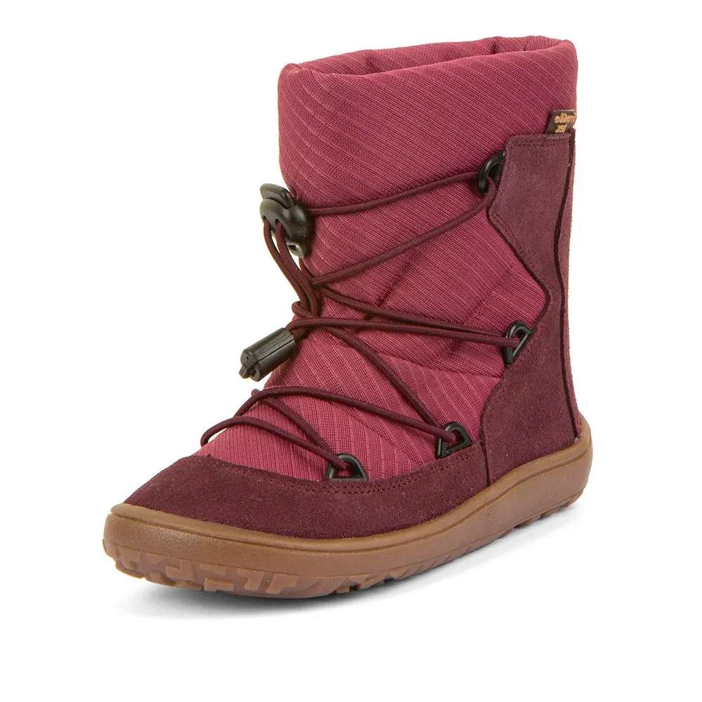 Dívčí zimní barefoot boty TEX TRACK WOOL Bordeaux Froddo G3160251-6 - 27