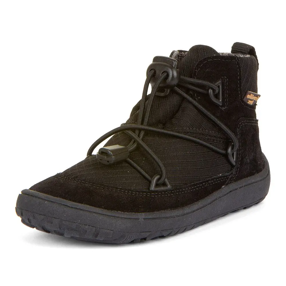 Dětské celoroční barefoot boty TEX TRACK Black Froddo G3110257-2 - černá
