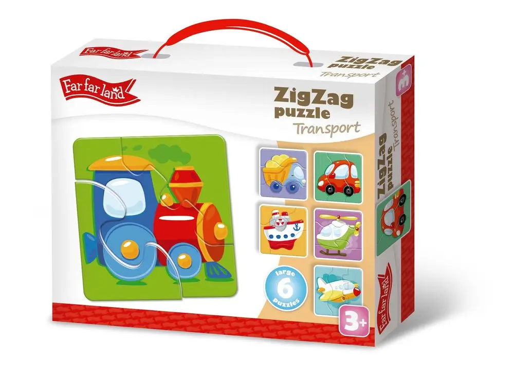 Far Far Land Puzzle ZigZag doprava 6 obrázků, Far Far Land, W022255