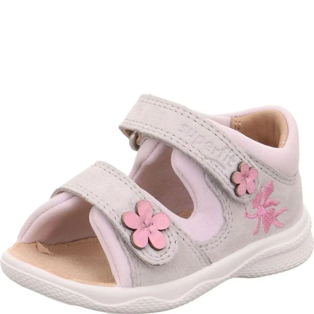 Dívčí sandály POLLY Light Grey/Pink Superfit 1-600098-2500
