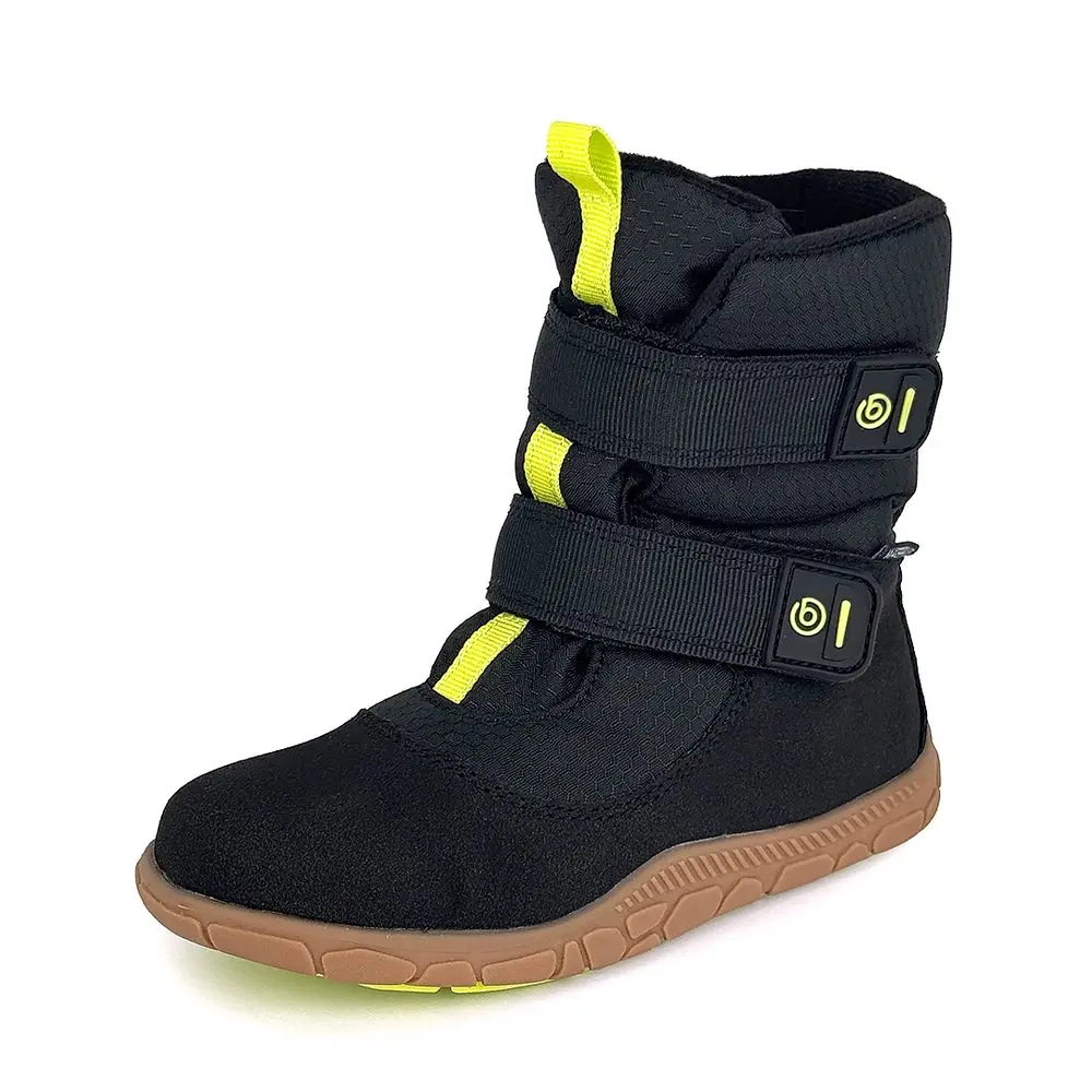 Chlapecké zimní barefoot boty s membránou VIKI Black Bugga B00212-10 -