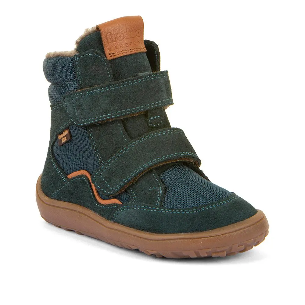 Chlapecké zimní barefoot boty TEX WINTER Petroleum Froddo G3160247-3 - 36