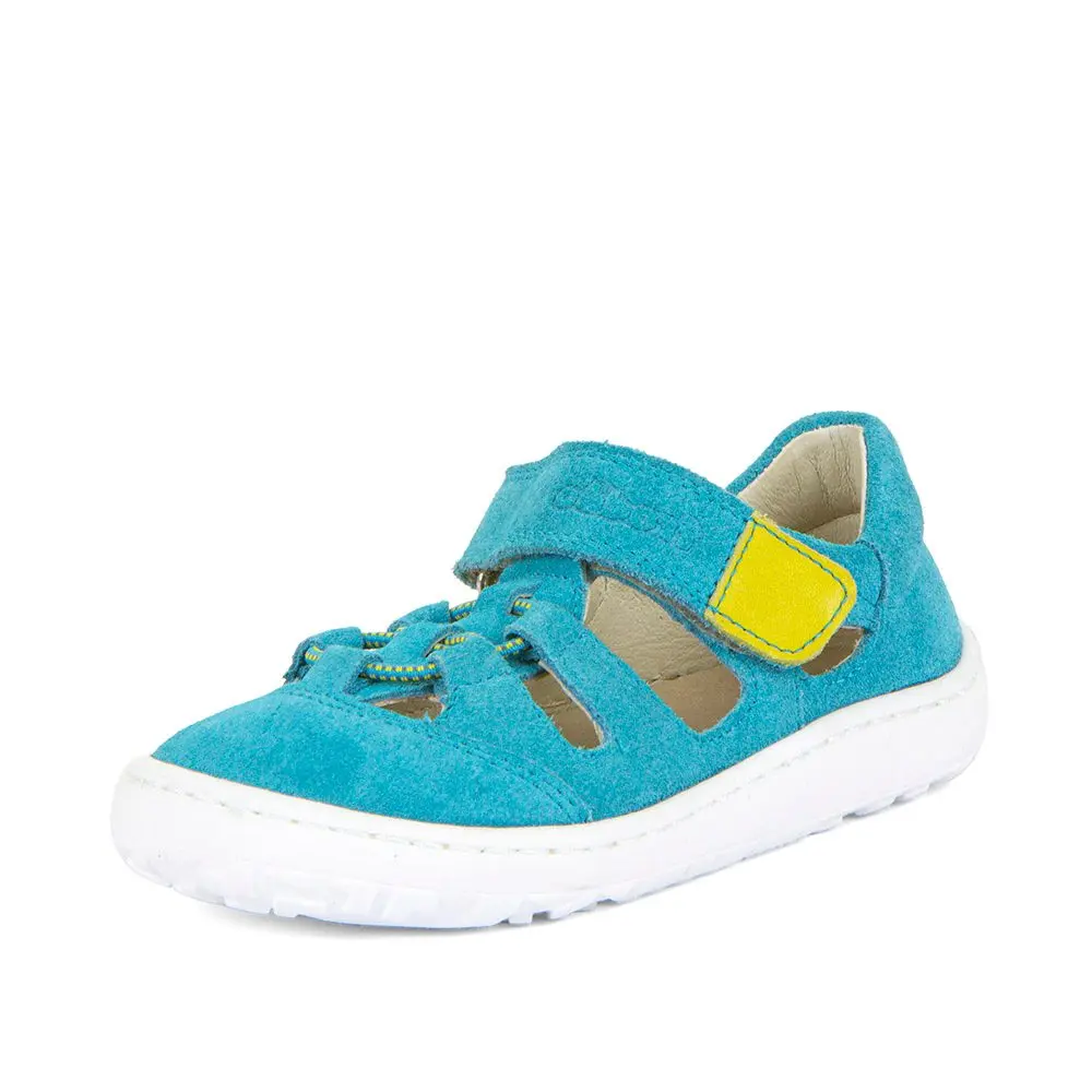 Dívčí barefoot sandály ELASTIC Turquoise Froddo G3150262-15 tyrkysová