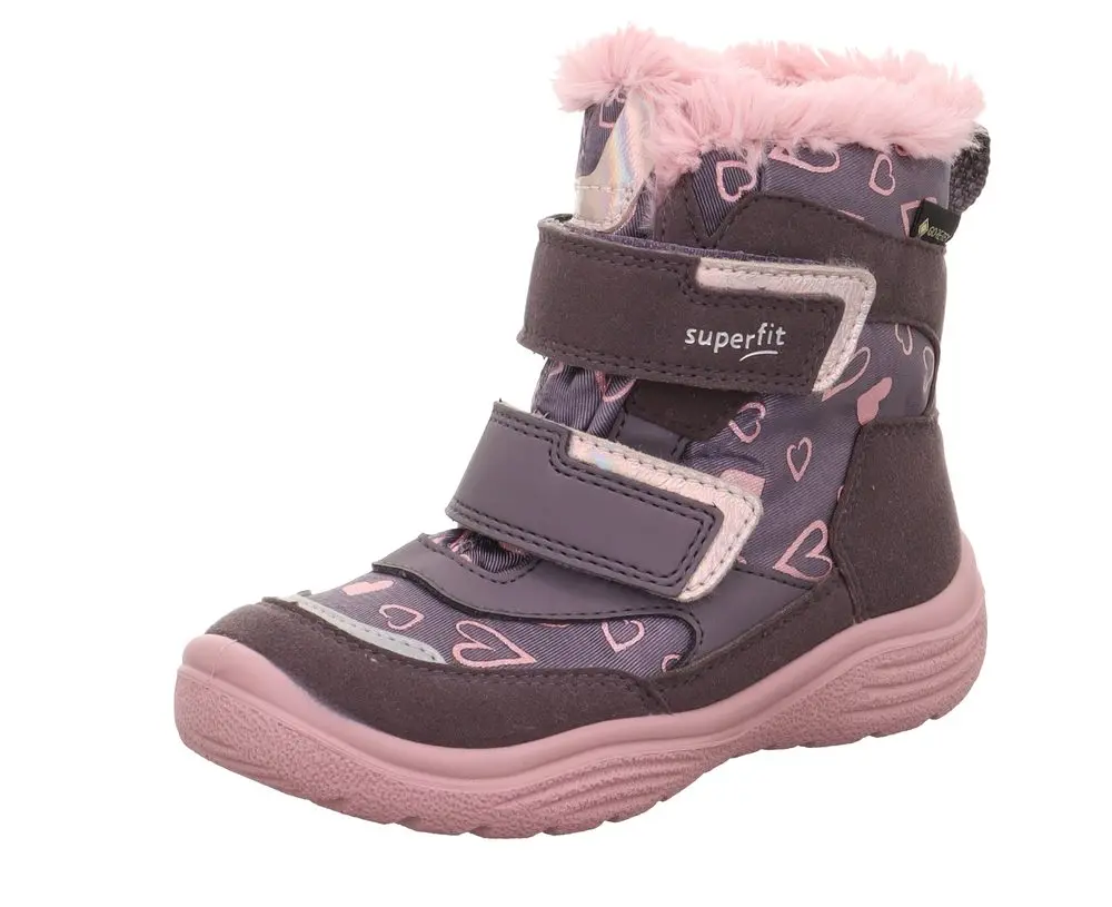 Dívčí zimní boty CRYSTAL Purple/Pink Gore-Tex, Superfit,1-009091-8510