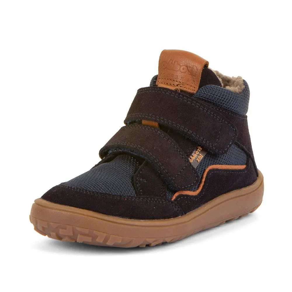 Chlapecké zimní barefoot boty TEX WOOL Dark Blue Froddo G3110266-W -