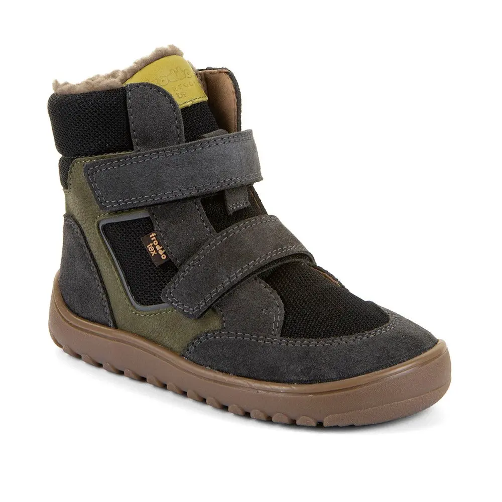Dětské zimní barefoot boty UP HILL WOOL Gray/Black Froddo G3160262-3 - 26