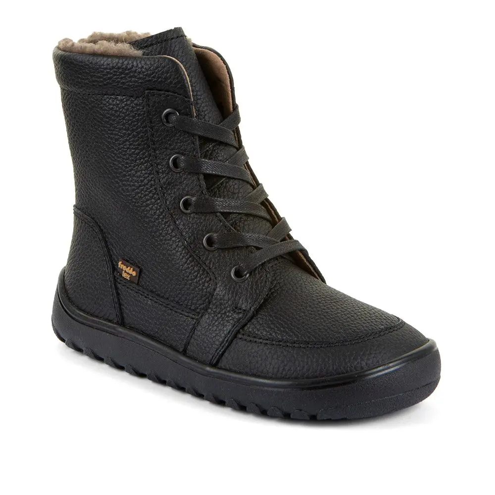 Dětské zimní barefoot boty UP TEX CORE Black Froddo G3160260 -