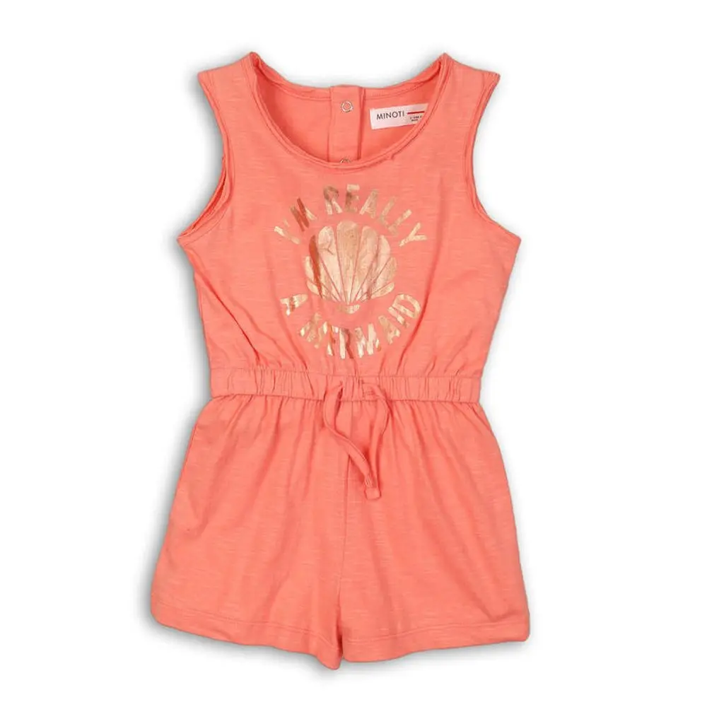 Overal dívčí bavlněný, Minoti, TG PLAYSUIT 1, růžová -
