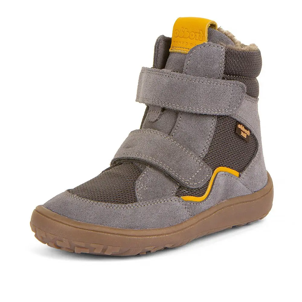 Dětské zimní barefoot boty TEX WINTER Gray, Froddo, G3160233-3, šedá - 40