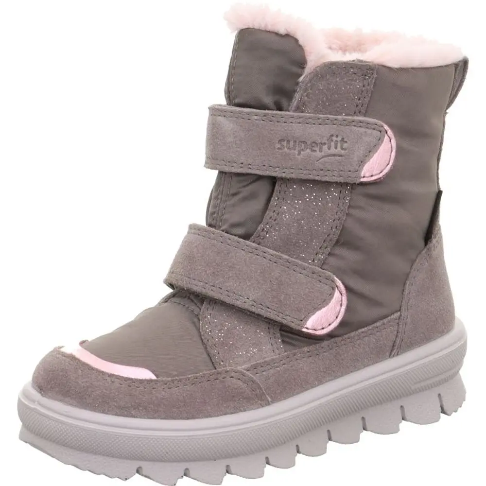 Dívčí zimní boty FLAVIA Gray/Pink Gore-Tex, Superfit , 1-000216-2000, šedá -
