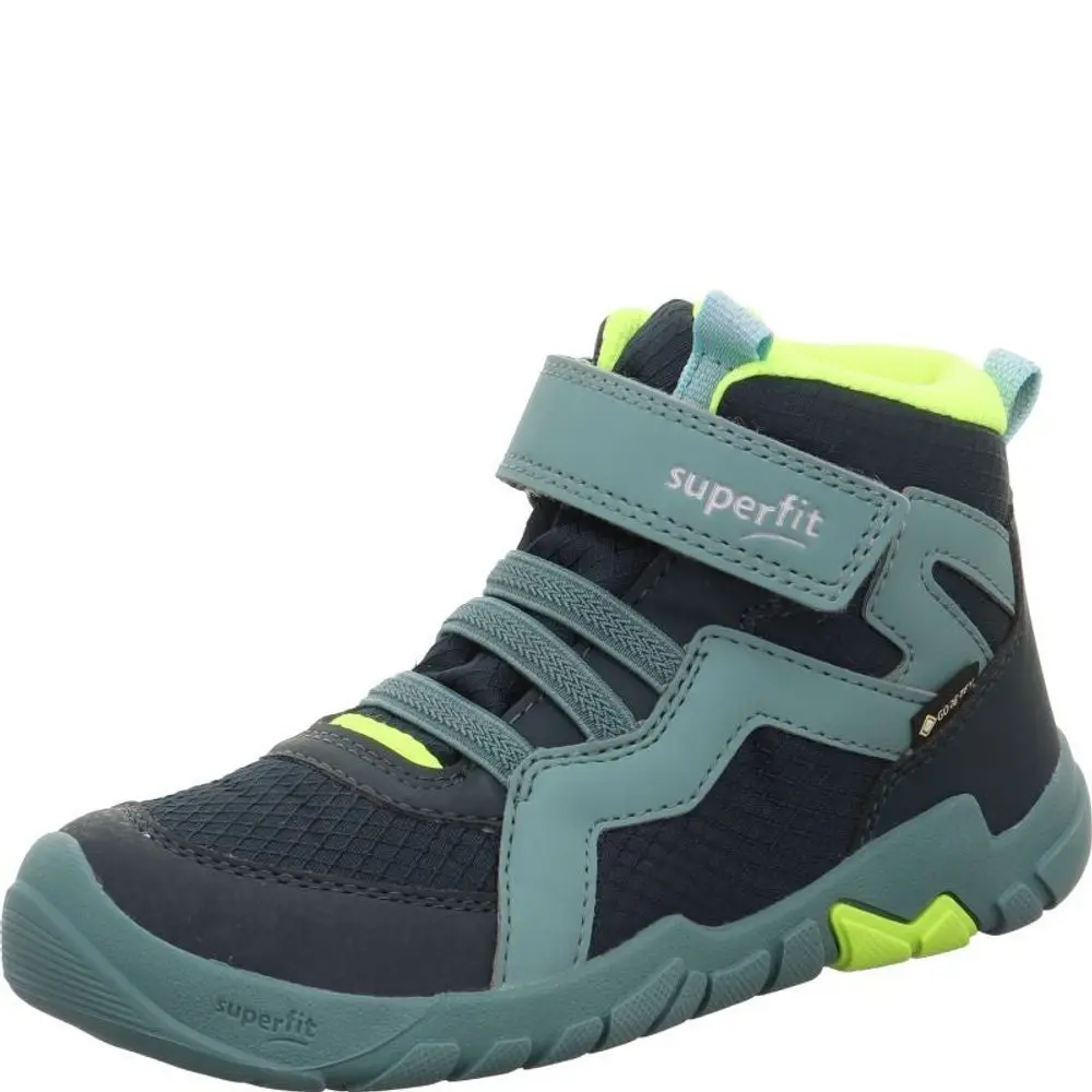 Dětská celoroční barefit obuv Superfit TRACE GTX Green/Yellow 1-006034-7000 - 28