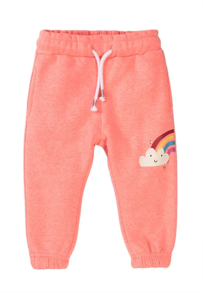 Tepláky dívčí, Minoti, Pom 5, růžová -