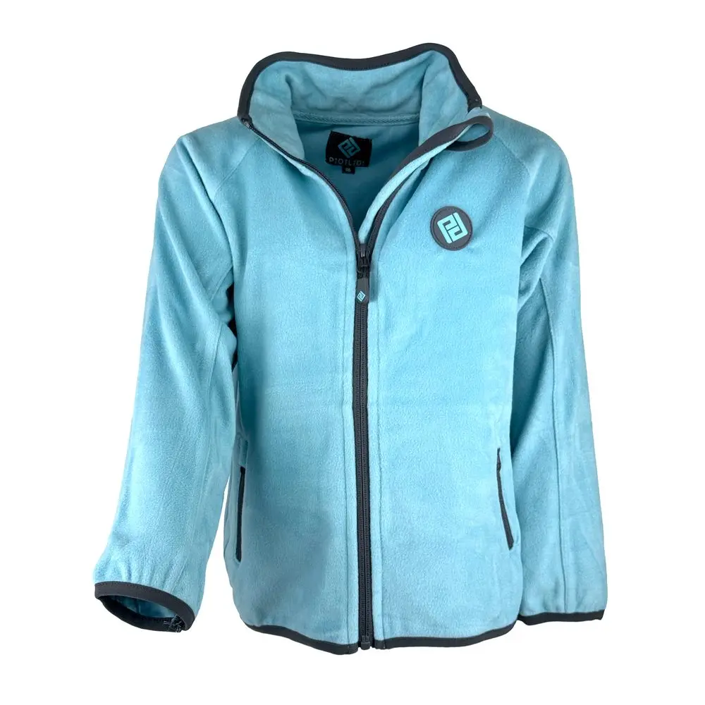 Outdoorová fleezová mikina na zip Pidilidi PD1171-15 Turquoise -