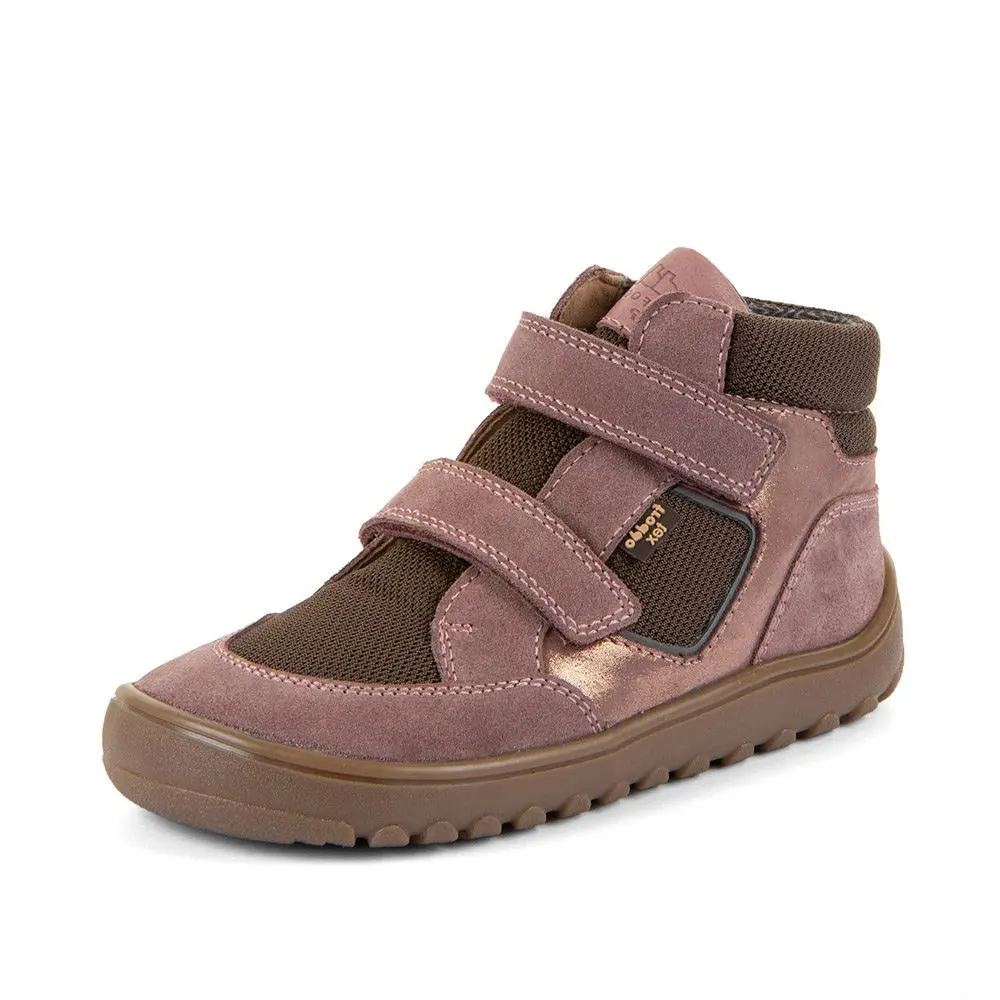 Dívčí celoroční kotníkové barefoot boty UP HILL TEX DARK PINK Froddo G3110281-9 -