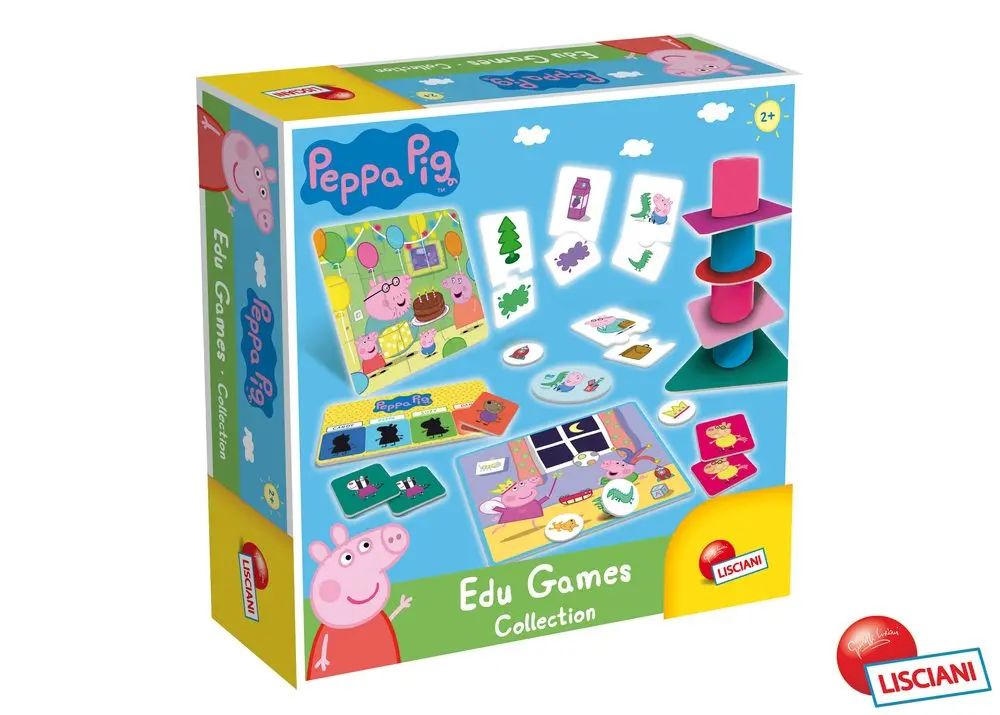 Peppa Pig kolekce vzdělávacích her, Lisciani, W013806