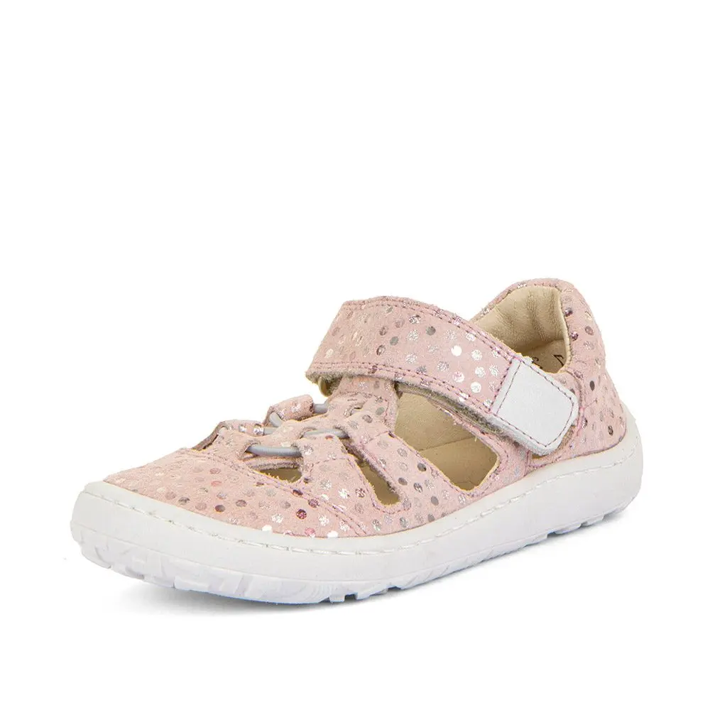 Dívčí barefoot sandály ELASTIC Pink+ Froddo G3150262-7 růžová - 35