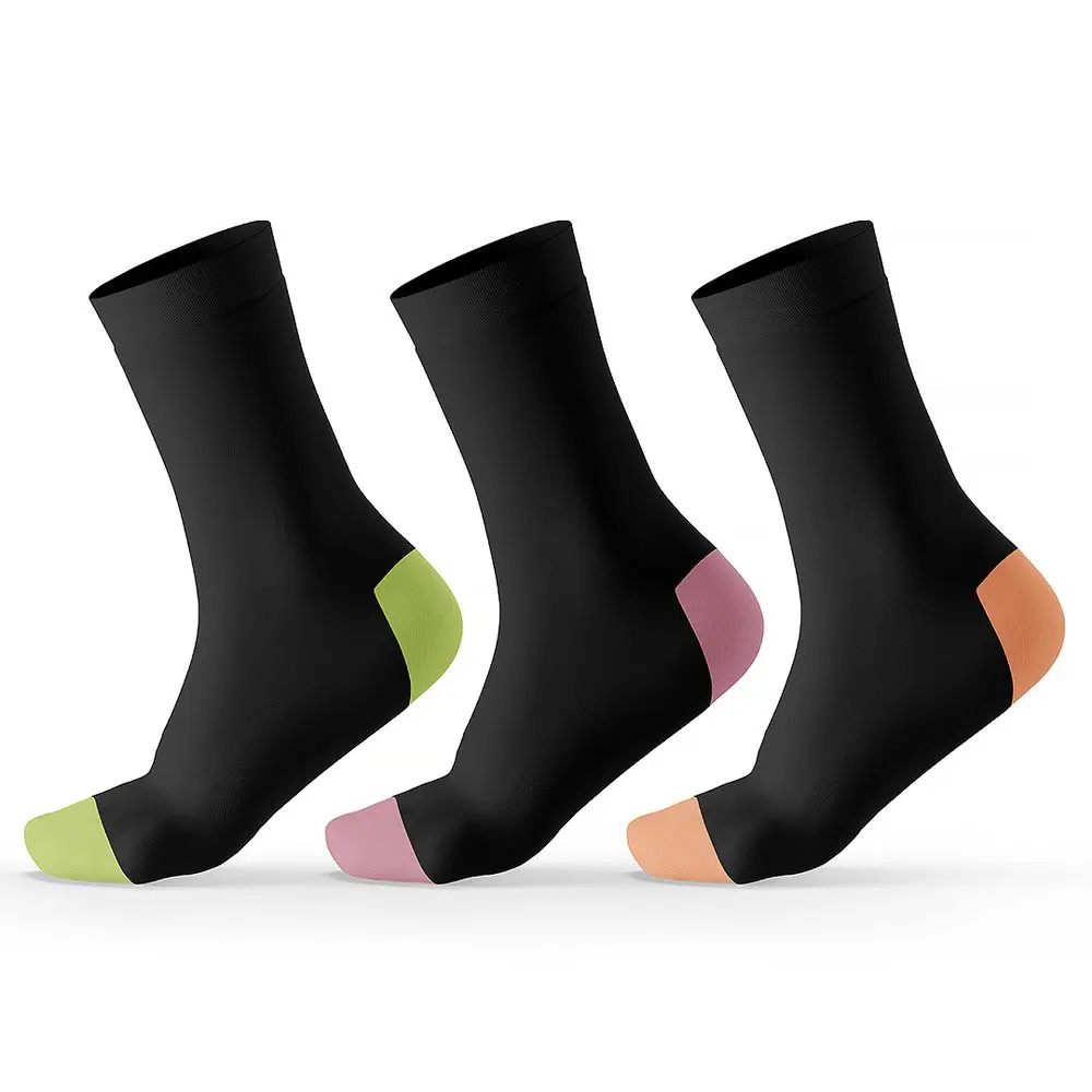 Dámské vysoké ponožky bambusové - 3pack Pidilidi PD0153-01 černá