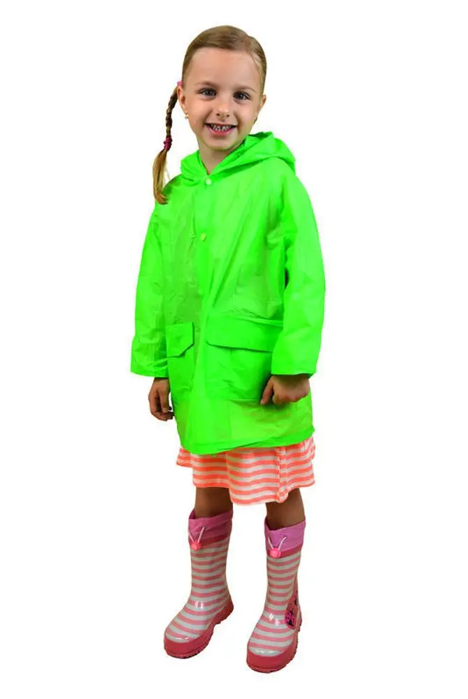 pláštěnka PVC neonová, Pidilidi, PL0065-19, zelená -