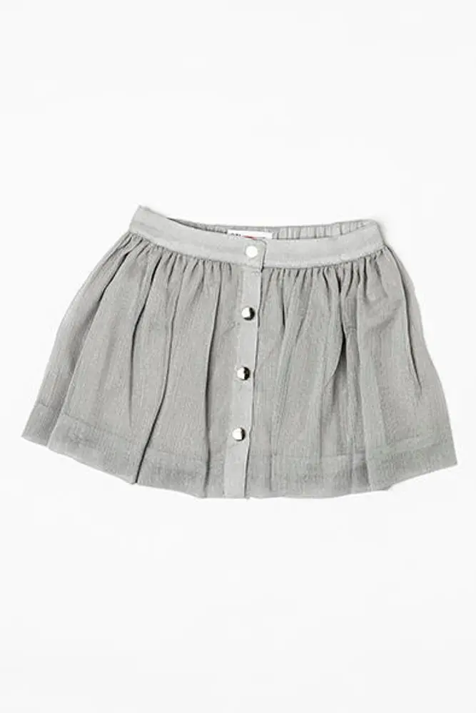 Sukně dívčí skládaná, Minoti, ROSEWOOD 4, šedá -