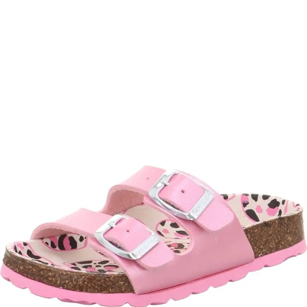 Dívčí korkové pantofle Superfit FOOTBAD Pink/Multicolored 1-800111-5550 -