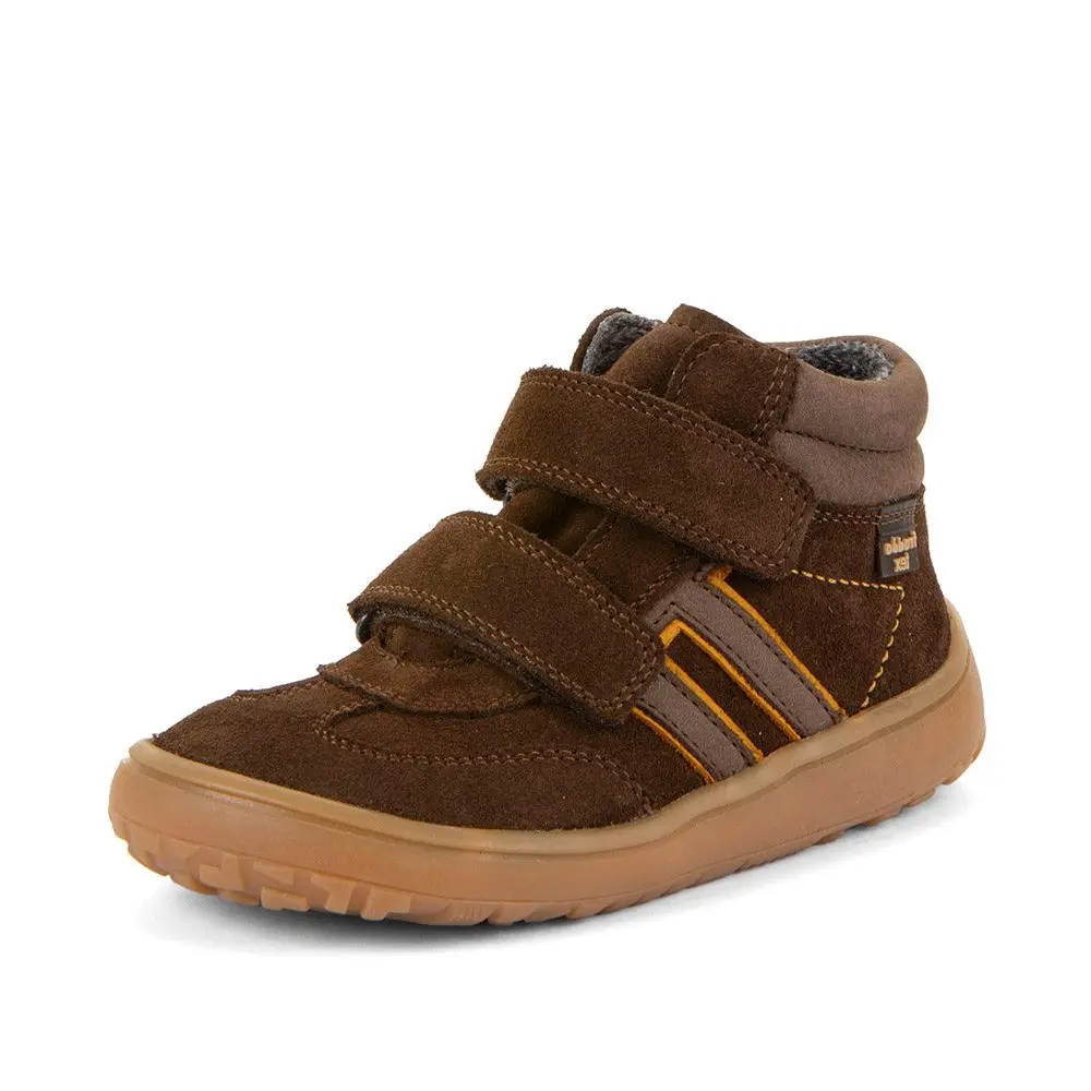 Dětské celoroční kotníkové barefoot boty F-MOTION TEX DARK BROWN Froddo G3110285-3 - 34