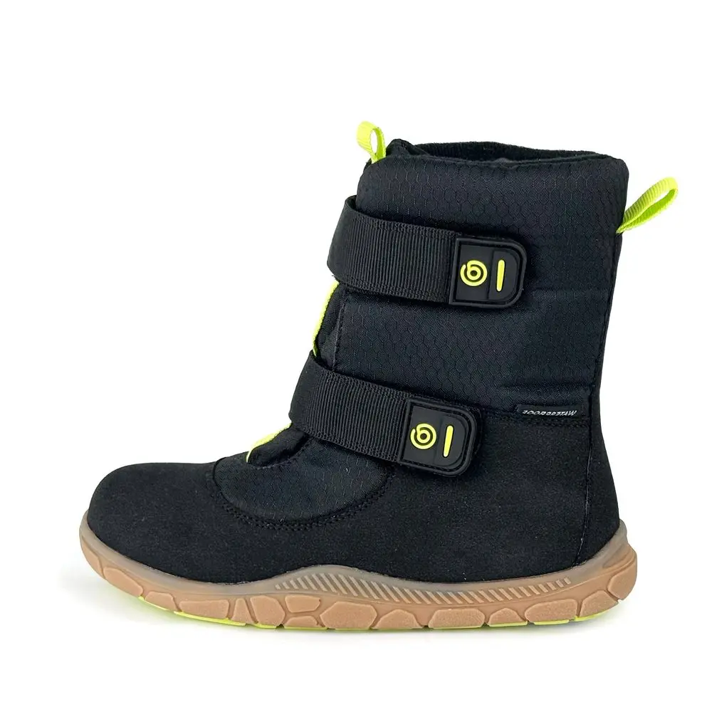 Chlapecké zimní barefoot boty s membránou VIKI Black Bugga B00212-10 -