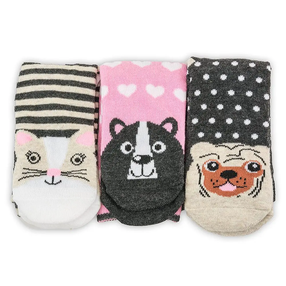 veselé ponožky FUNNY dívčí - 3pack, Pidilidi, PD0136-01, holka -