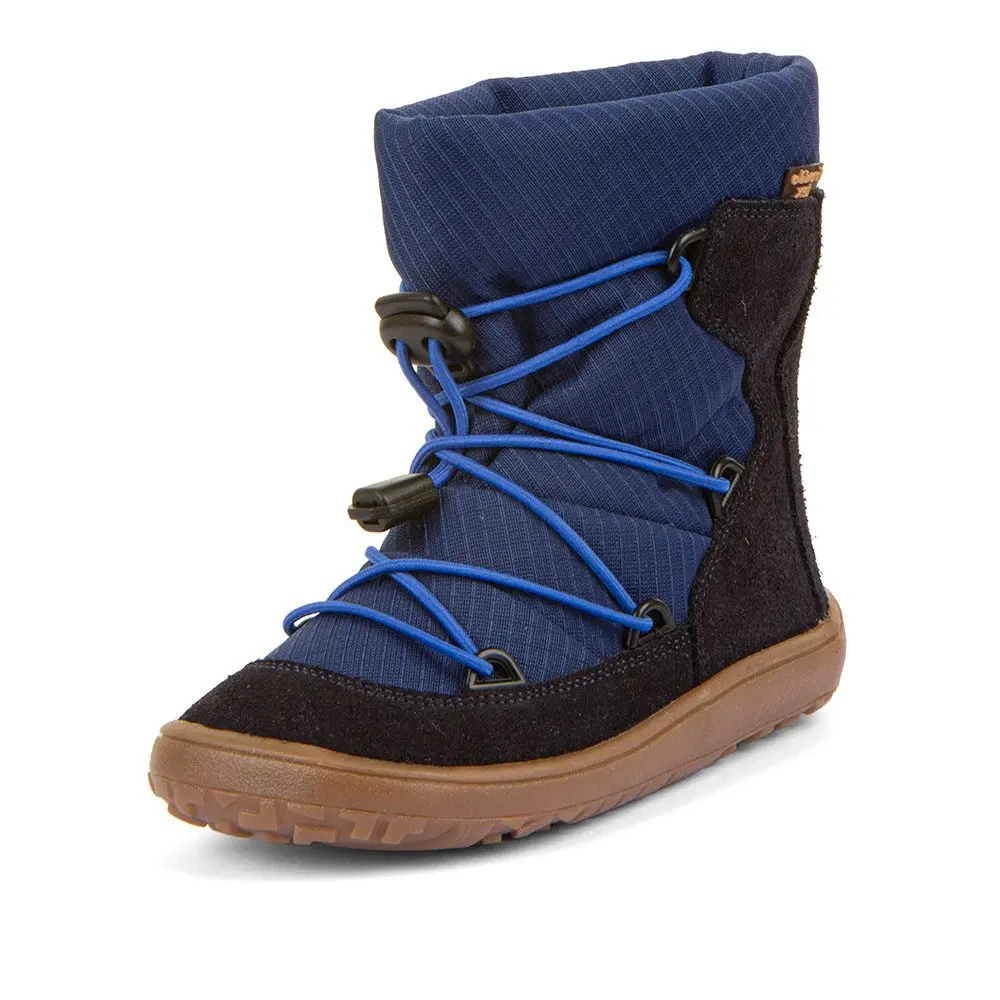 Chlapecké zimní barefoot boty TEX TRACK WOOL Dark Blue Froddo G3160251 -