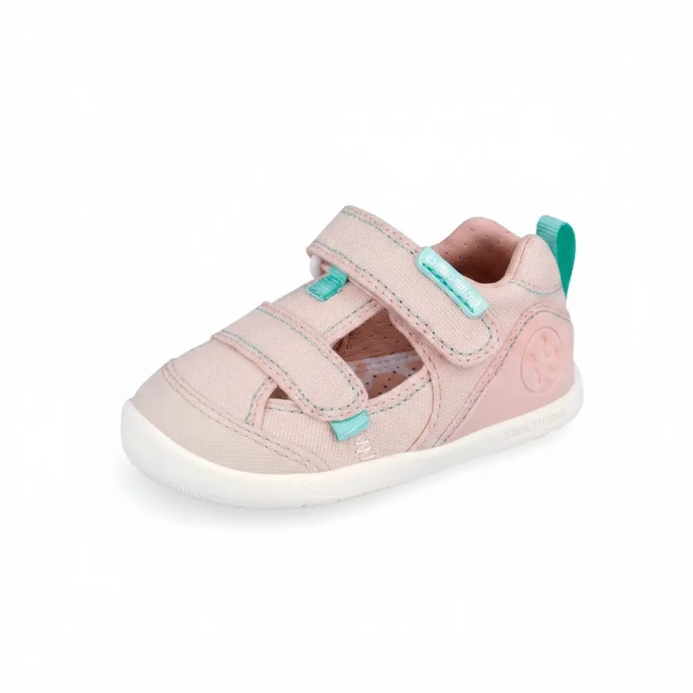 Dívčí barefoot sandály LONA BASICA BEIGE ROSA Biomecanics 262191-E032 -