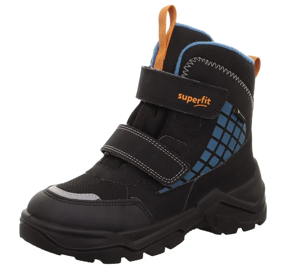 Dětské zimní boty SNOW MAX Black/Blue Gore-TEX, Superfit,1-002022-0030