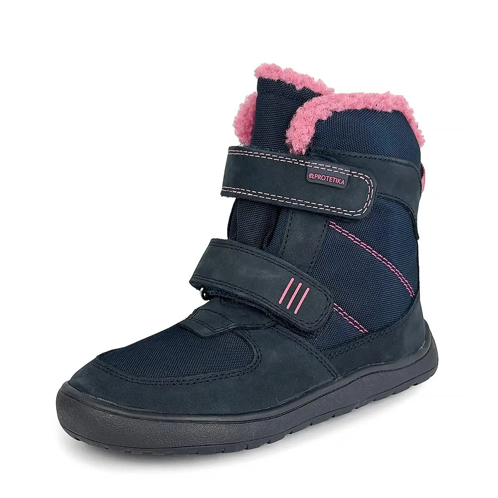 Dívčí zimní barefoot boty PRO-tex Protetika LORA NAVY -