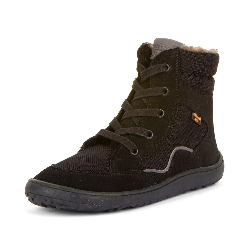Dětské zimní barefoot boty TEX WOOL GROW Black, Froddo, G3160234-4, černá -