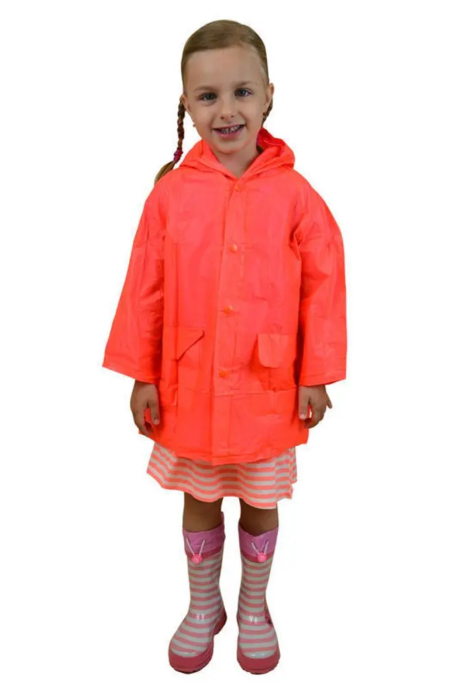 pláštěnka PVC neonová, Pidilidi, PL0065-17, oranžová -