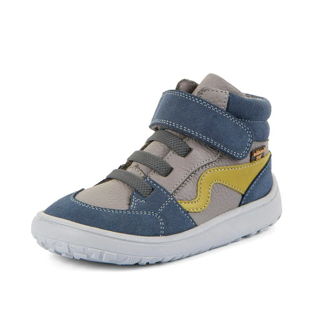 Dětské celoroční kotníkové barefoot boty TEX GO GREY/BLUE Froddo G3110265