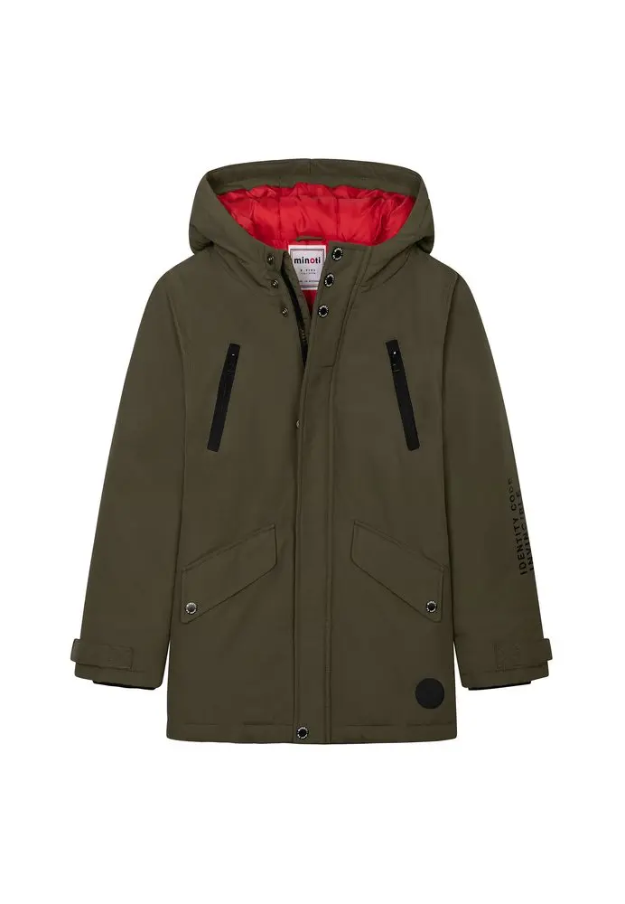 Kabát chlapecký Parka, Minoti, Gym 2, khaki
