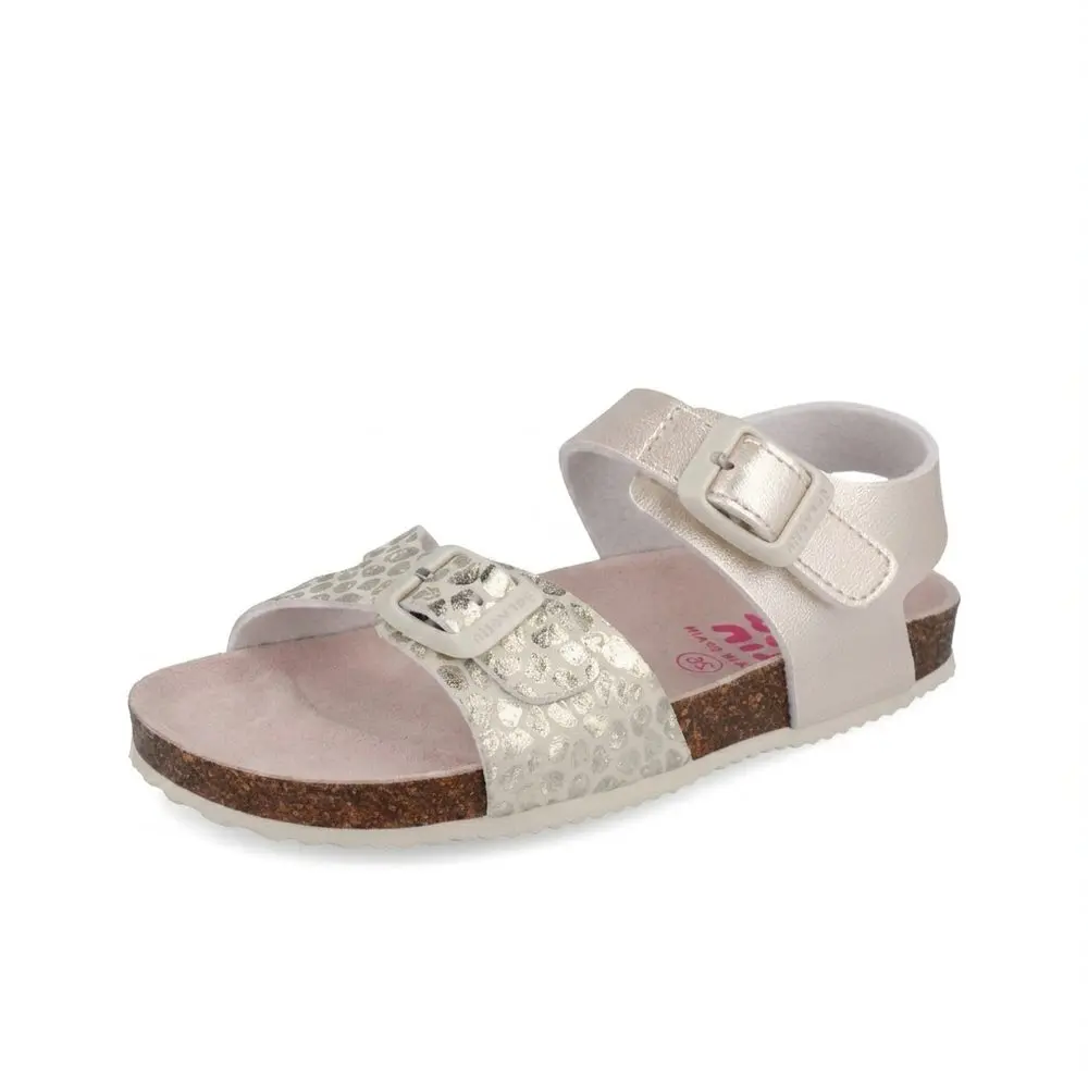 Dívčí sandály BIO METALIZADO BEIGE Biomecanics 262466-A103 -