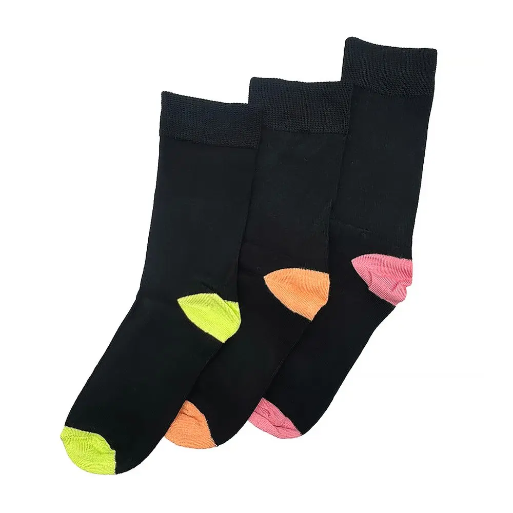 Dámské vysoké ponožky bambusové - 3pack Pidilidi PD0153-01 černá -