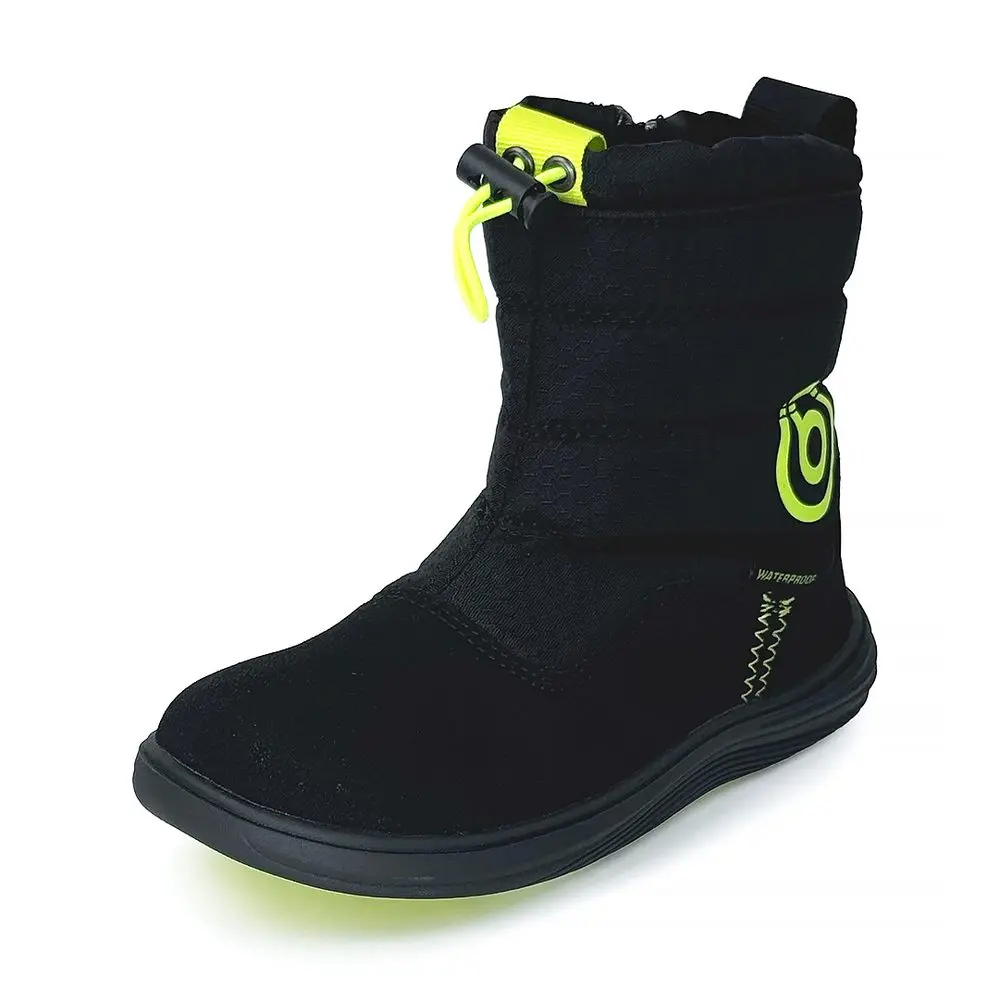 Dětské zimní barefoot boty s membránou Bugga RUBA Black B00197-10