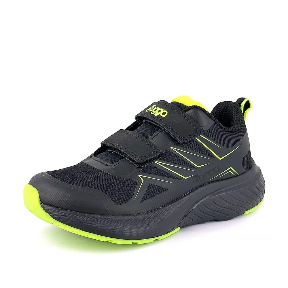 Dětské outdoorové boty na suchý zip Bugga SOLIS Black B00204-10