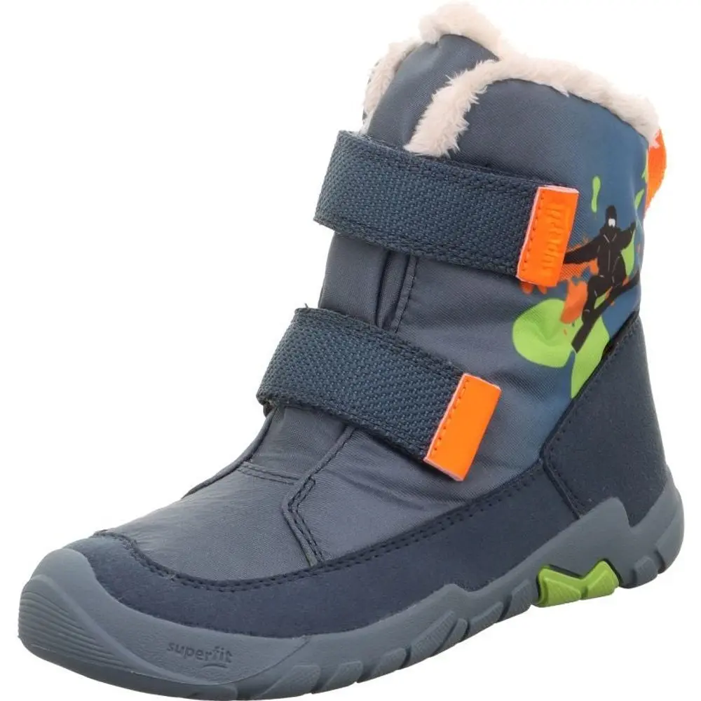 Chlapecká zimní obuv Superfit barefit TRACE GTX Blue/Orange 1-006041-8020