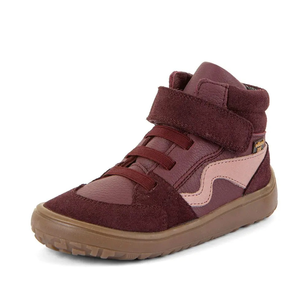 Dívčí celoroční kotníkové barefoot boty TEX GO BORDEAUX Froddo G3110265-20 -