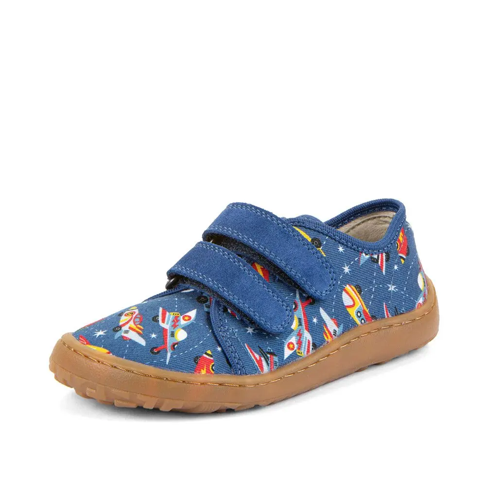 Chlapecké plátěné barefoot tenisky CANVAS BLUE ELECTRIC Froddo G1700440-5 - 25